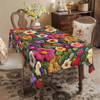 Toalha de Mesa Floral Primavera Verão - Decoração Elegante