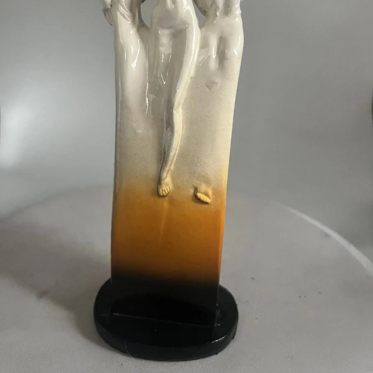 Estação independente nova estátua de escultura de três deusa resina artesanato ornamento casa jardim estudo