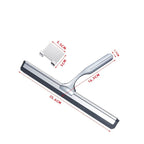 Rodo de silicone multiuso, raspador de parede, alça de aço inoxidável, limpador com gancho para cozinha, banheiro, janela, vidro limpo