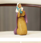 Conjunto de estátua de virgem maria e bebê jesus inspirado sagrado para decoração de casa muçulmana, figuras religiosas clássicas de mãe e infantil da moda