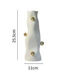 Vaso de cerâmica esfera geométrica irregular vaso de flores porcelana artefato arranjo de flores decoração para casa acessórios vasos