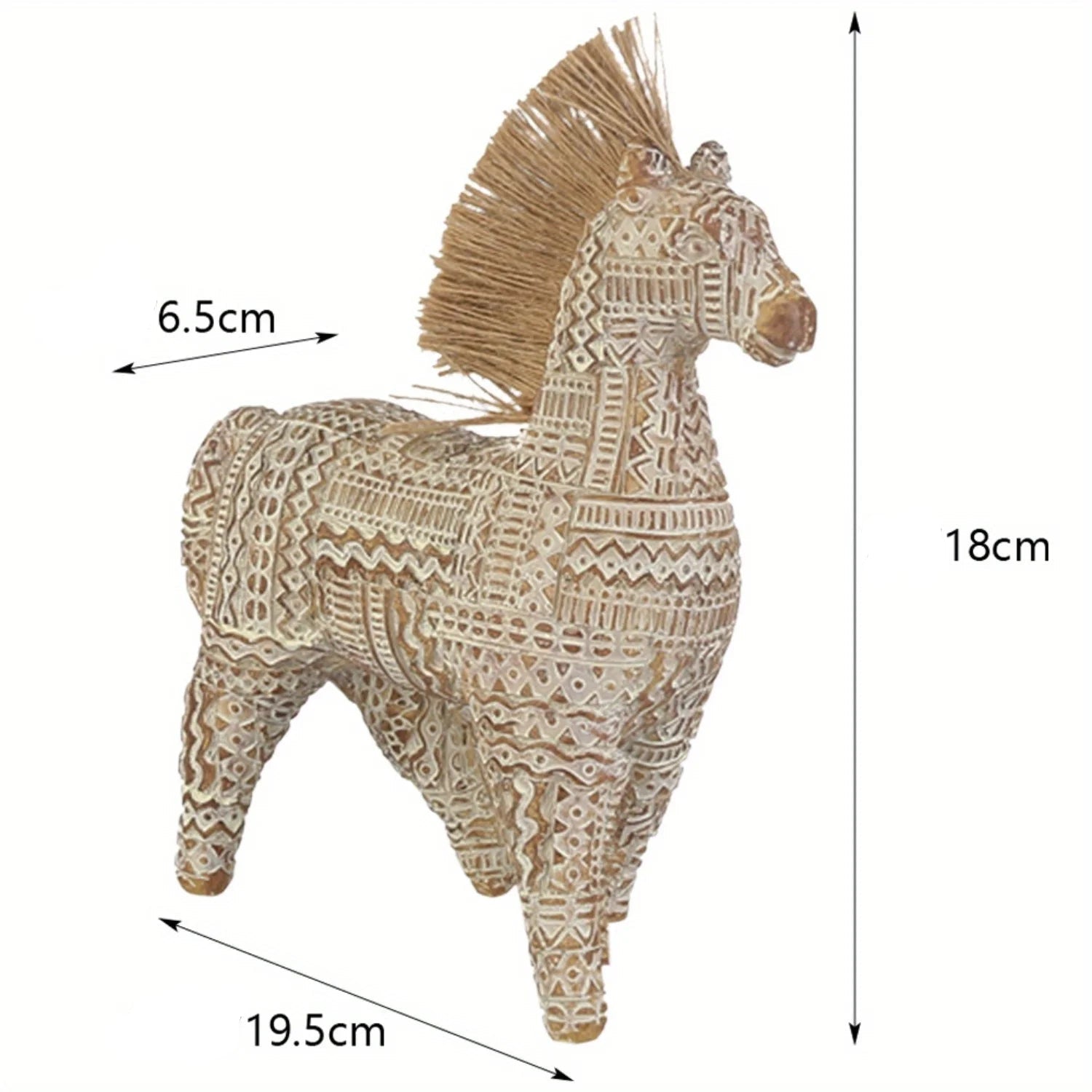 Decoração minimalista moderna para casa, ornamento de mesa de pônei, decoração de escritório e estudo, artesanato artístico