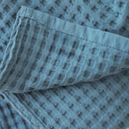 Cobertor Xadrez Waffle de Algodão para Conforto e Estilo