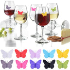 Conjunto de 10 Marcadores Borboleta Para Copo