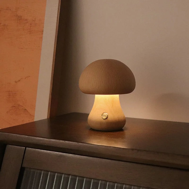 Luminária de Mesa LED Cogumelo com Toque